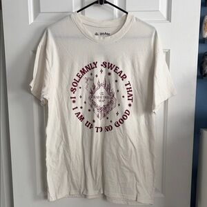 Wizarding World of Harry Potter The Marauders Map Men’s Short Sleeve Tee Size L